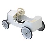 Dřevěné hračky Vilac Kovové šlapací auto bílé