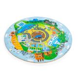 Dřevěné hračky Bigjigs Toys Kruhové puzzle Recyklace