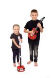 Dřevěné hračky Kytara elektrická ROCK STAR plast 58cm na baterie se zvukem, světlem v krabici 24x62x5,5cm Teddies