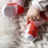 Dřevěné hračky Petit Collage bio bavlněné ponožky Liška