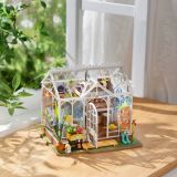 Dřevěné hračky RoboTime 3D Dřevěné puzzle Vysněný zahradní dům
