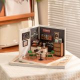 Dřevěné hračky RoboTime miniatura domečku Kavárna inspirací