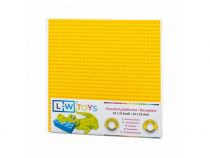 Dřevěné hračky L-W Toys Základová deska 32x32 žlutá