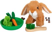Dřevěné hračky small foot Plyšový králík v králíkárně s výběhem