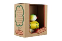 Dřevěné hračky Kačer tahací barevný dřevěný 17cm v krabici 20x21x12cm Teddies
