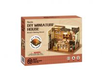 Dřevěné hračky RoboTime 3D miniatura domečku Pekárna