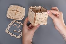 Dřevěné hračky EscapeWelt 3D dřevěná skládačka Secret Lock Box
