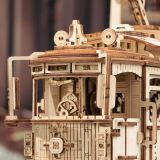 Dřevěné hračky RoboTime 3D dřevěné mechanické puzzle Tramvaj