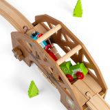 Dřevěné hračky Bigjigs Rail Dřevěný padající most