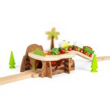 Dřevěné hračky Bigjigs Rail Tunel lávová jáma