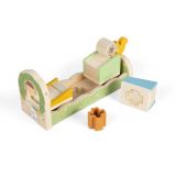 Dřevěné hračky Bigjigs Toys Motorická rampa s veverkou