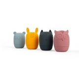 Dřevěné hračky Bigjigs Toys Silikonová mačkací zvířátka do koupele