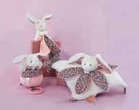 Dřevěné hračky Doudou Dárková sada - plyšový králíček a dečka Doudou et Compagnie Paris