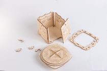 Dřevěné hračky EscapeWelt 3D dřevěná skládačka Secret Lock Box