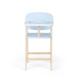 Dřevěné hračky Tidlo Dřevěná židlička na krmení panenek modrá