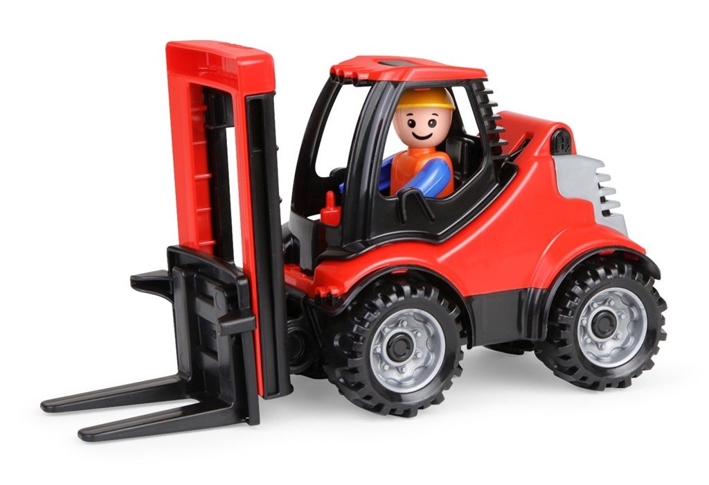 Dřevěné hračky Lena Giga Truckies vysokozdvižný vozík
