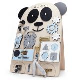 Manibox Senzorická deska Activity board panda Alan modrá
