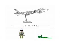 Dřevěné hračky Sluban Army Model Bricks Neviditelný letoun J-20 s kovovým povlakem