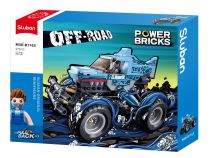 Dřevěné hračky Sluban Power Bricks Natahovací Off-road Modrý Žralok