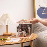 Dřevěné hračky RoboTime miniatura domečku Kavárna inspirací