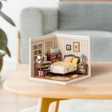 Dřevěné hračky RoboTime miniatura domečku Ložnice Sweet Dream