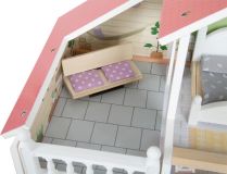 Dřevěné hračky small foot Dřevěný domeček pro panenky s terasou - poškozený obal