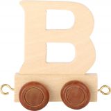 Dřevěné hračky small foot Dřevěný vláček vláčkodráhy abeceda písmeno B - SLEVA