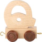 Dřevěné hračky small foot Dřevěný vláček vláčkodráhy abeceda písmeno Q - SLEVA