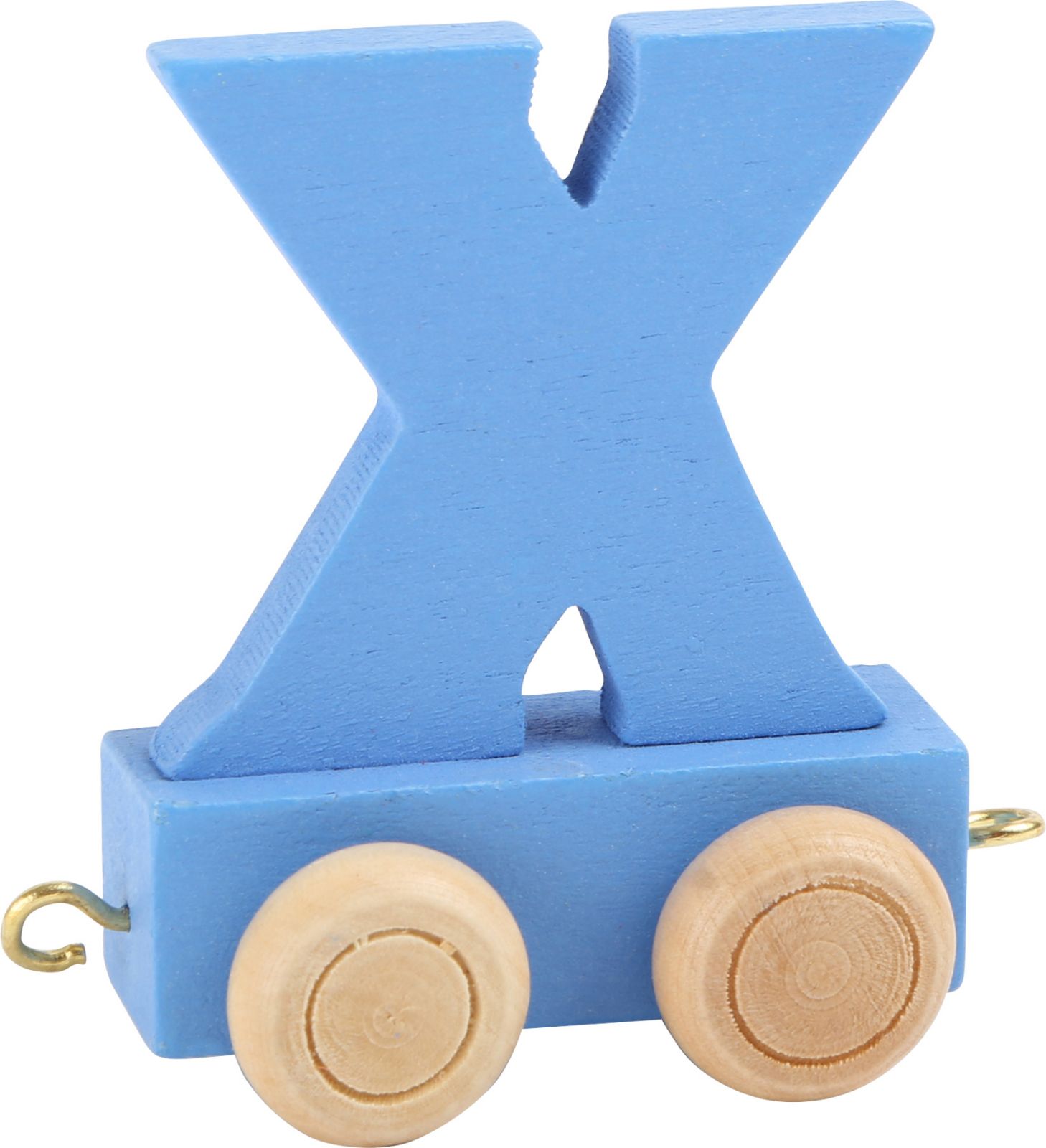 Dřevěné hračky small foot Dřevěný vláček barevná abeceda písmeno X - SLEVA