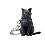 Dřevěné hračky Mojo Klíčenka černá kočka