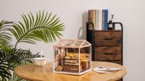 Dřevěné hračky RoboTime miniatura domečku Pekárna Golden Wheat