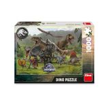 Dřevěné hračky Dino Puzzle Jurský Svět 1000 dílků