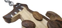 Dřevěné hračky Dvěděti Dřevěná klíčenka velká Krokodýl