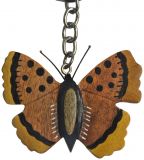 Dřevěné hračky Dvěděti Dřevěná klíčenka velká Motýl