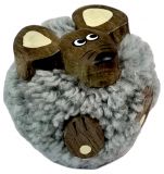 Dřevěné hračky Dvěděti Dřevěná magnetka velká pompon Myš