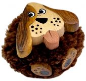 Dřevěné hračky Dvěděti Dřevěná magnetka velká pompon Pes