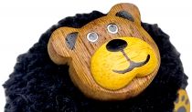 Dřevěné hračky Dvěděti Dřevěná magnetka velká pompon Medvěd