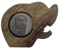 Dřevěné hračky Dvěděti Dřevěná magnetka velká Slon z boku
