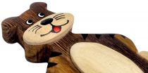 Dřevěné hračky Dvěděti Dřevěná magnetka velká Tygr