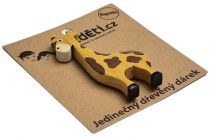 Dřevěné hračky Dvěděti Dřevěná magnetka velká Žirafa