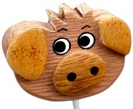 Dřevěné hračky Dvěděti Tužka hlava Prase