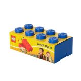 Dřevěné hračky Lego Svačinový box modrý