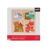 Dřevěné hračky Petit Collage Dřevěné Reveal Puzzle: Jsi moje miminko
