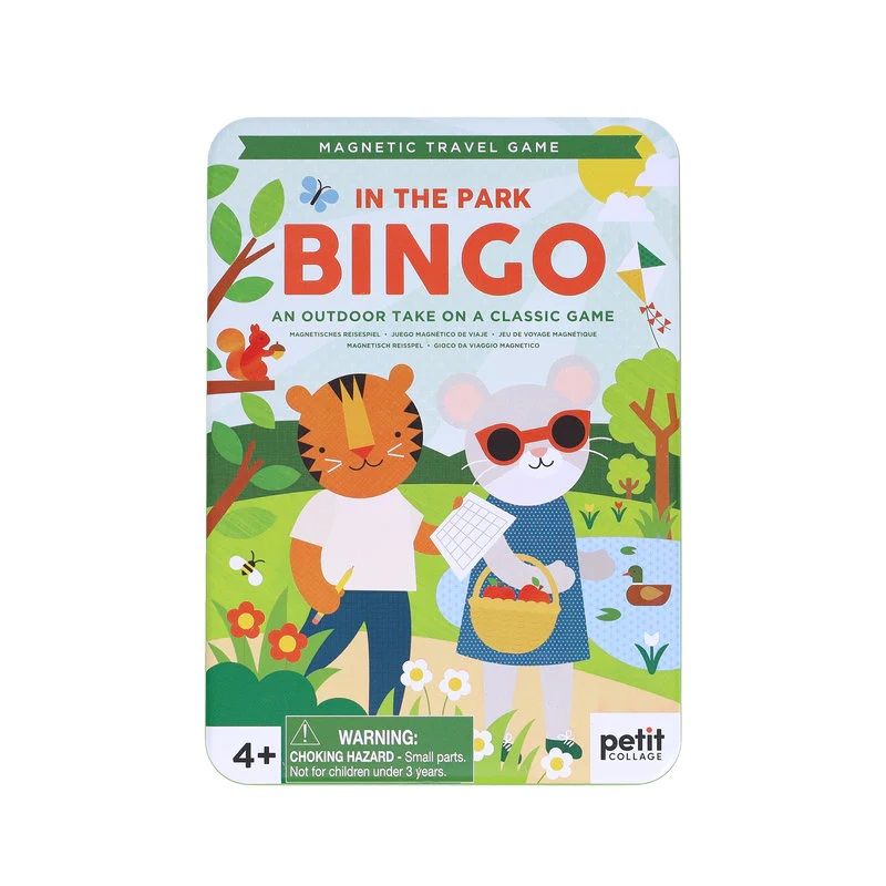 Dřevěné hračky Petit Collage Magnetická hra Bingo v parku