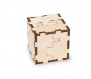 Dřevěné hračky EWA 3D puzzle kostka Eco Wood Art