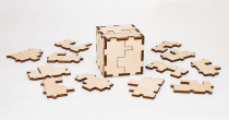Dřevěné hračky EWA 3D puzzle kostka Eco Wood Art