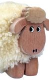 Dřevěné hračky Dvěděti Dřevěná figurka XL pompon Ovce