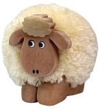 Dřevěné hračky Dvěděti Dřevěná figurka XL pompon Ovce