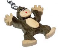 Dřevěné hračky Dvěděti Dřevěná klíčenka velká Opice stojící