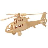 Dřevěné hračky Woodcraft Dřevěné 3D puzzle vrtulník Woodcraft construction kit